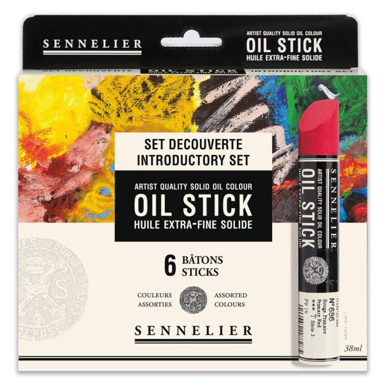 Sennelier Extra Fine Oil Painting Stick - Assorted Colors - Used For Sketching And Other Artwork Oil Paint Sticks - 38 ml - Single Paint Stick